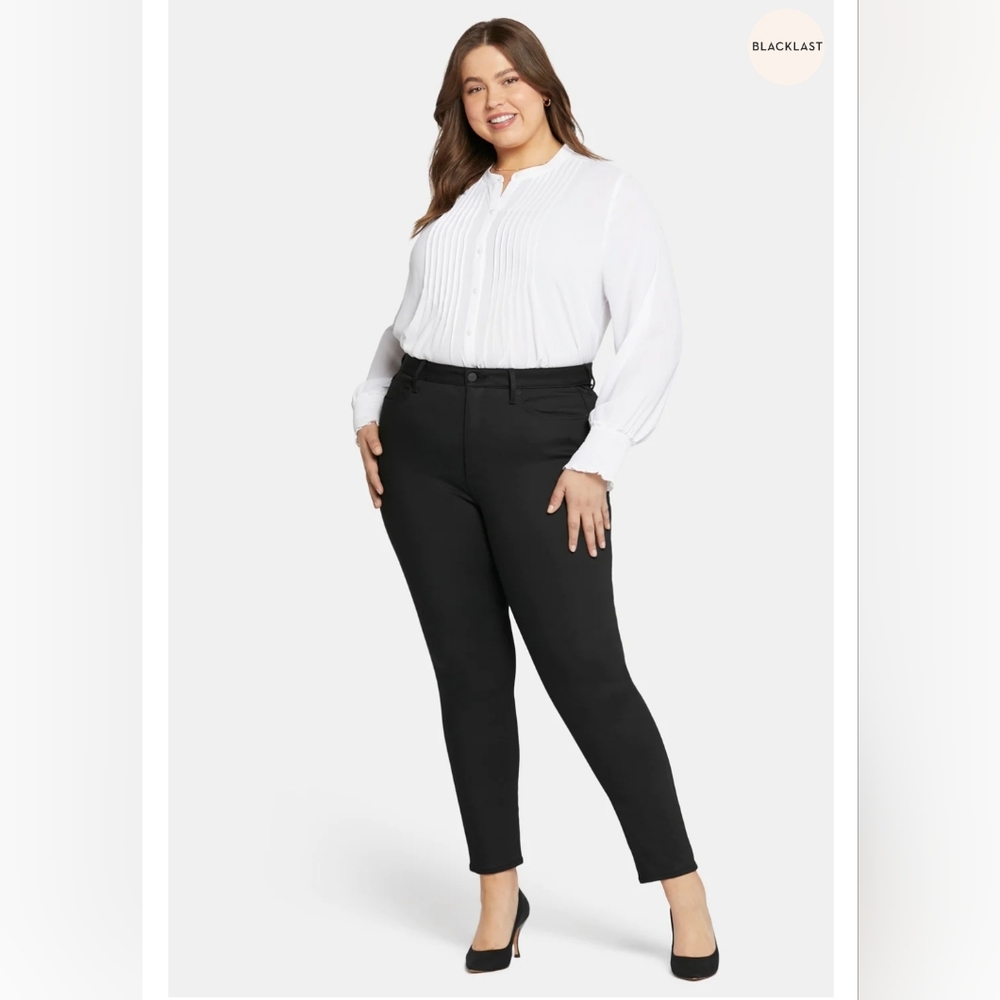 NYDJ High-Rise Ami Skinny Jeans In Plus Size 22W Black New! Blacklast Technology
